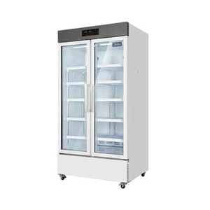 Refrigerador de laboratorio de gran capacidad de 700L con dos puertas de vidrio MC-5L756