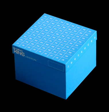 Caja de cartón criogénica de 100 lugares. Modelo 90-8100 Biologix