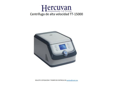 Centrífuga de alta velocidad TT-15000