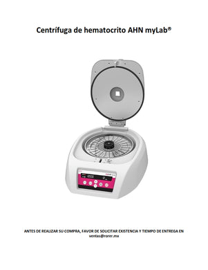 Centrífuga de hematocrito AHN myLab®