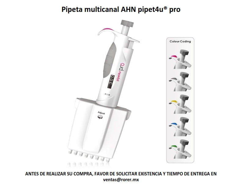 Pipeta multicanal AHN pipet4u® pro