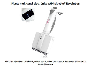 Pipeta multicanal electrónica AHN pipet4u® Revolution